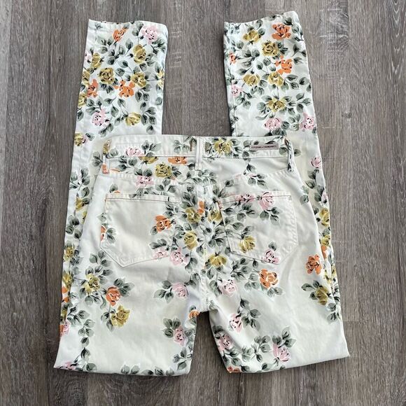 Citizens of Humanity Mandy High Waist Retro Slim Roll Up Floral Jeans - Size: 25 - Picture 14 of 14